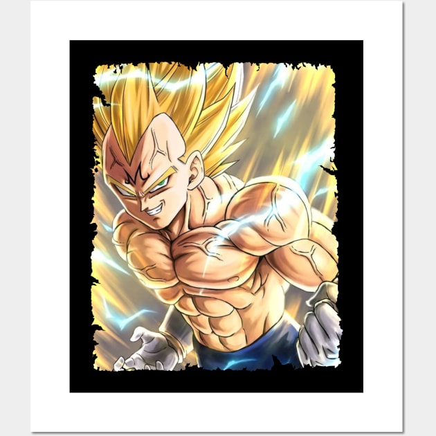 MAJIN VEGETA MERCH VTG Wall Art by Mie Ayam Herbal